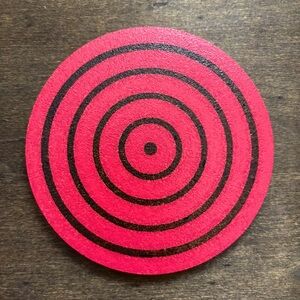 Boruto Red Rinnegan Laser Engraved Painted Cork Coaster